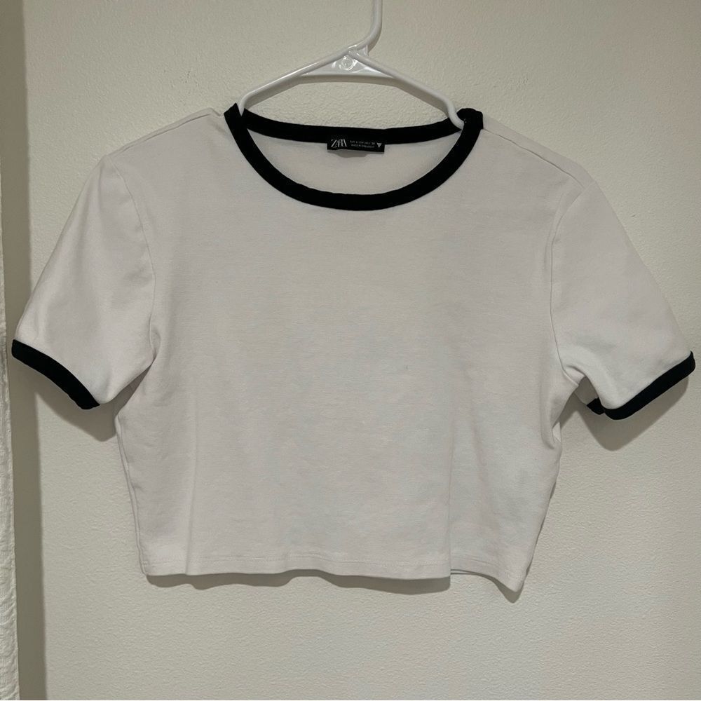 Zara Black and White Tee